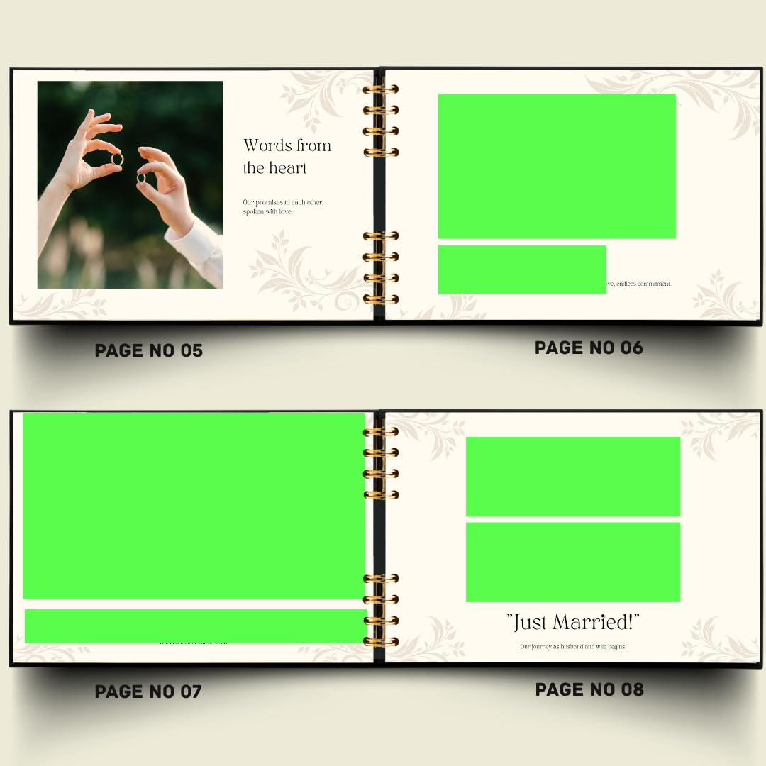 Customised Anniversary Photobook 22 pages 33 Images Premium Print | A4 size laminated hard sheet | Wedding,Couple gifting | Cover water resistance | CUSTOMISED ALL PHOTO PRINTING