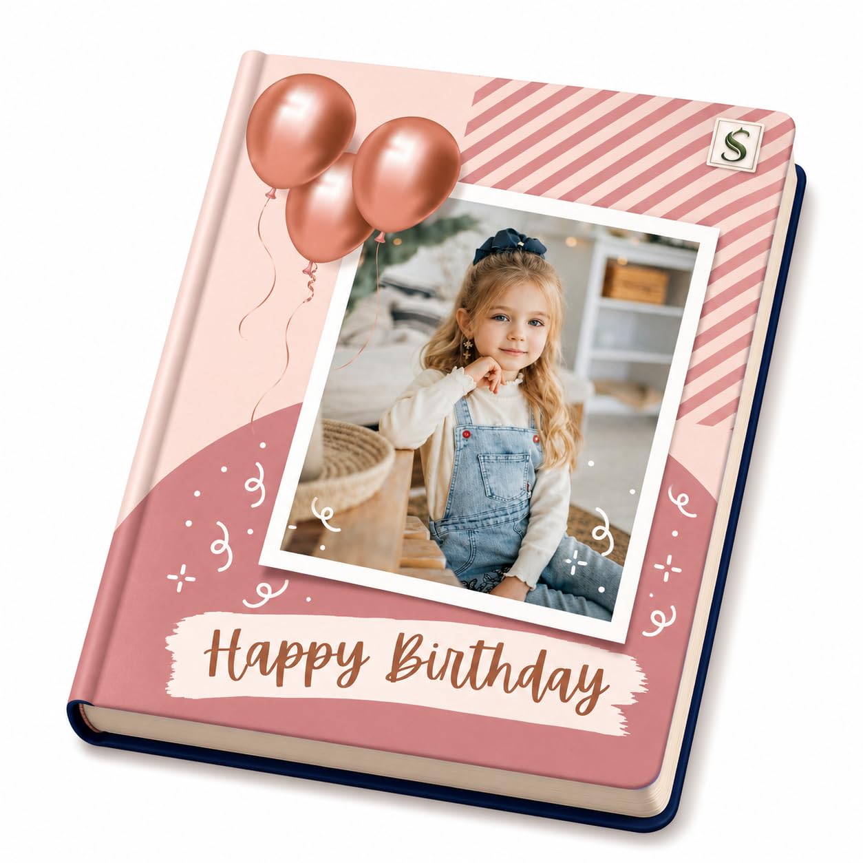 Personalised A5 Diary with Photo and Custom Text, Spiral Bound, Hardbound Waterproof Cover, 160 Pages, Daily and Yearly Planner (Multicolour Aesthetic, Plain, Hardbound)